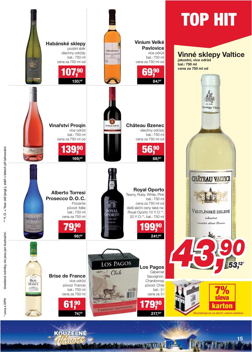 : 750 ml cena za 750 ml od Château Bzenec všechny odrůdy bal.: 750 ml cena za 750 ml od * cena s DPH Uvedené ročníky vín jsou jen ilustrační. ** Y. O. = Year old (angl.), stáří v letech při lahvování.
