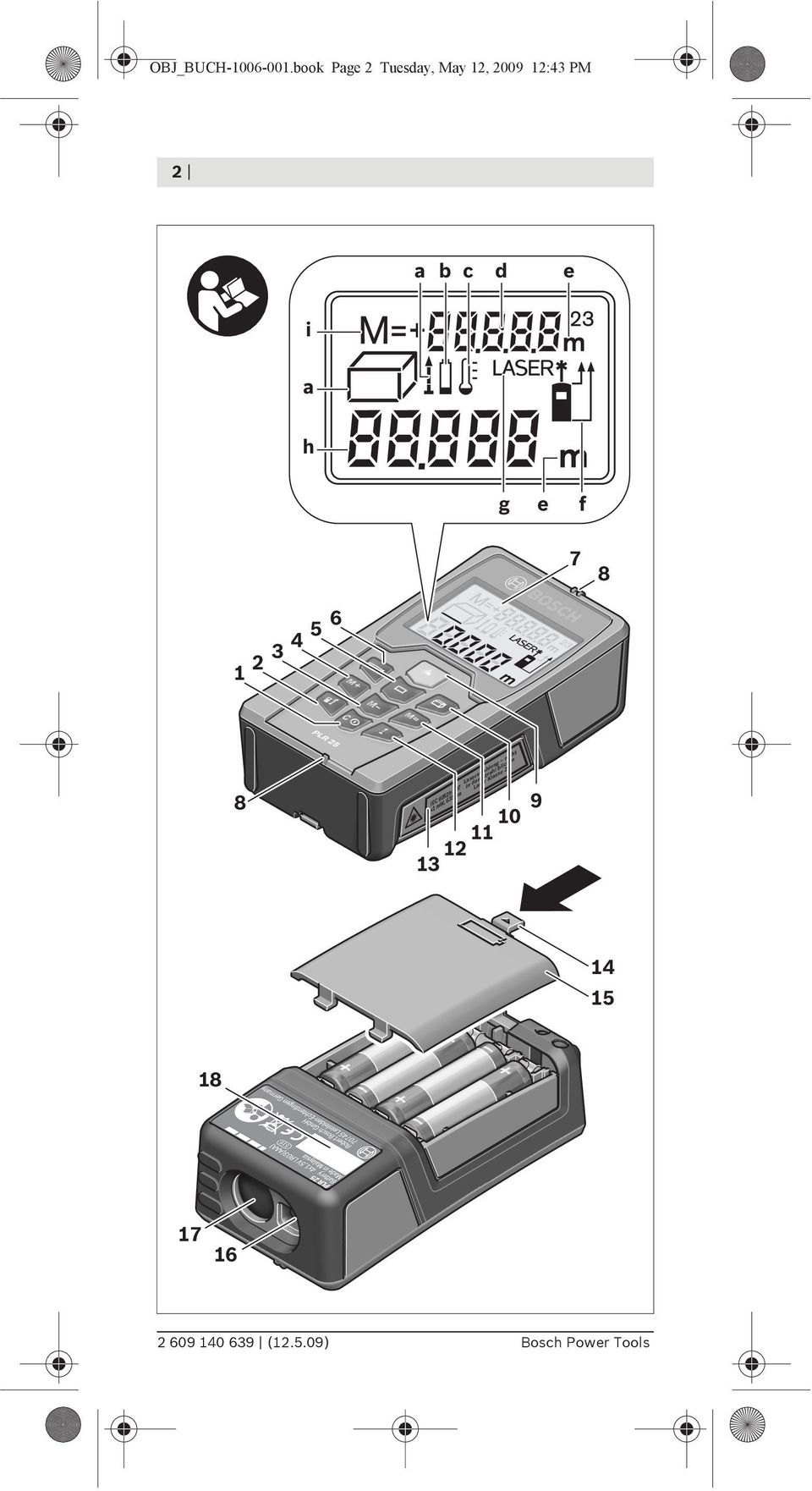 i a h g e f 7 8 3 4 5 6 2 1 8 IEC 60825-1:07 <1 mw,