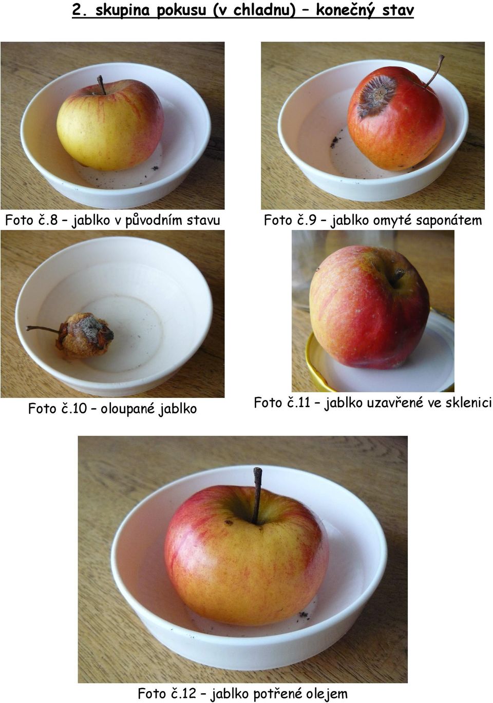 9 jablko omyté saponátem Foto č.