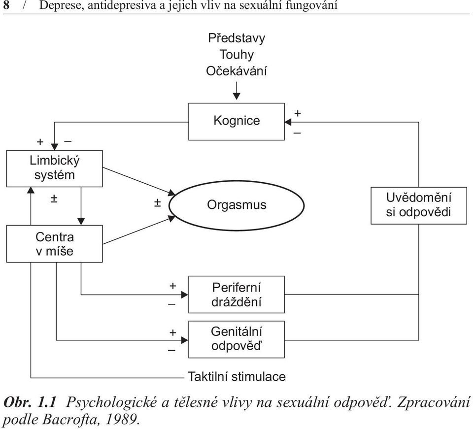 odpovìdi + + Periferní dráždìní Genitální odpovìï Taktilní stimulace Obr. 1.