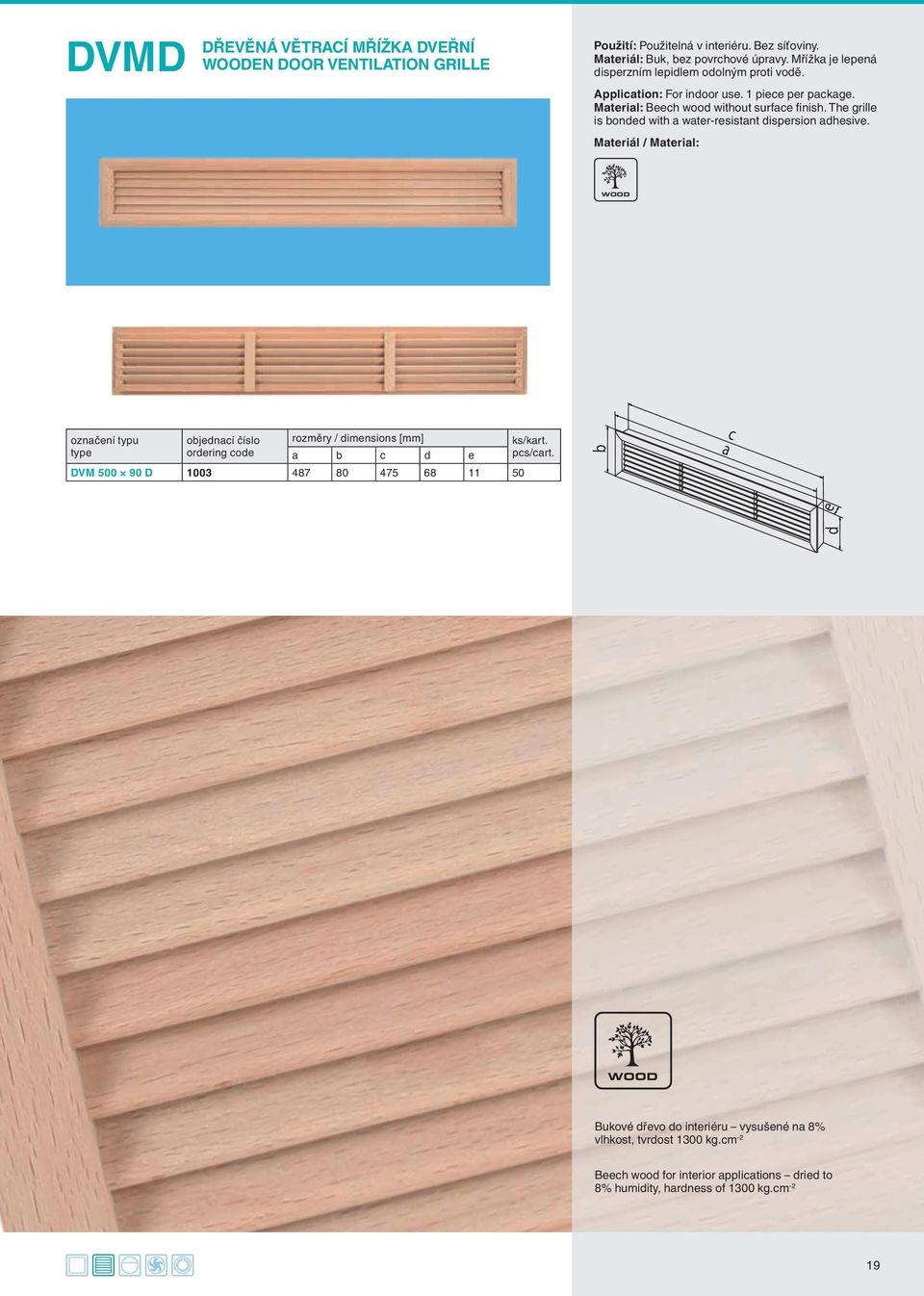 The grille is onded with wter-resistnt dispersion dhesive.