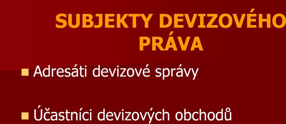 devizové správy