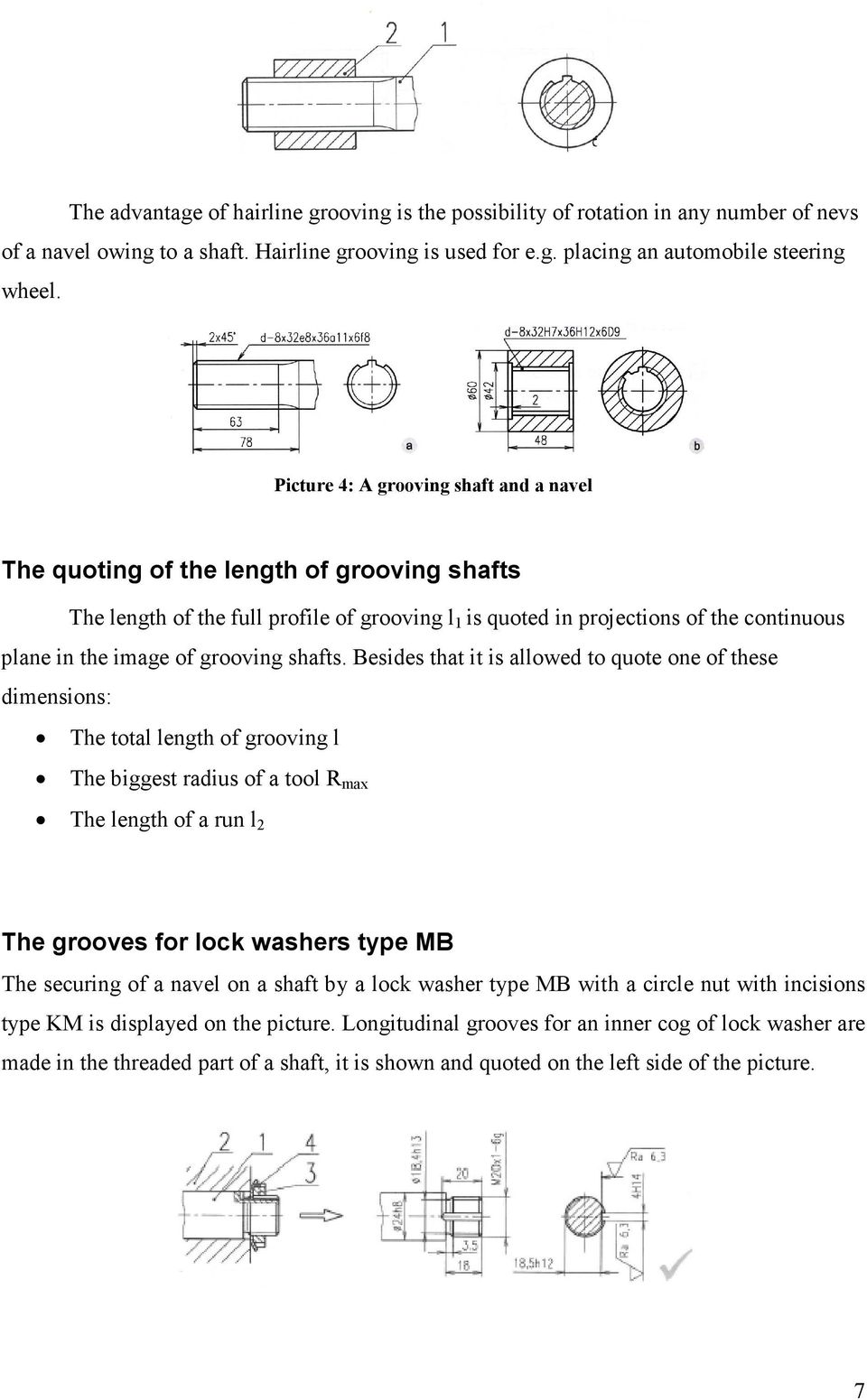 grooving shafts.
