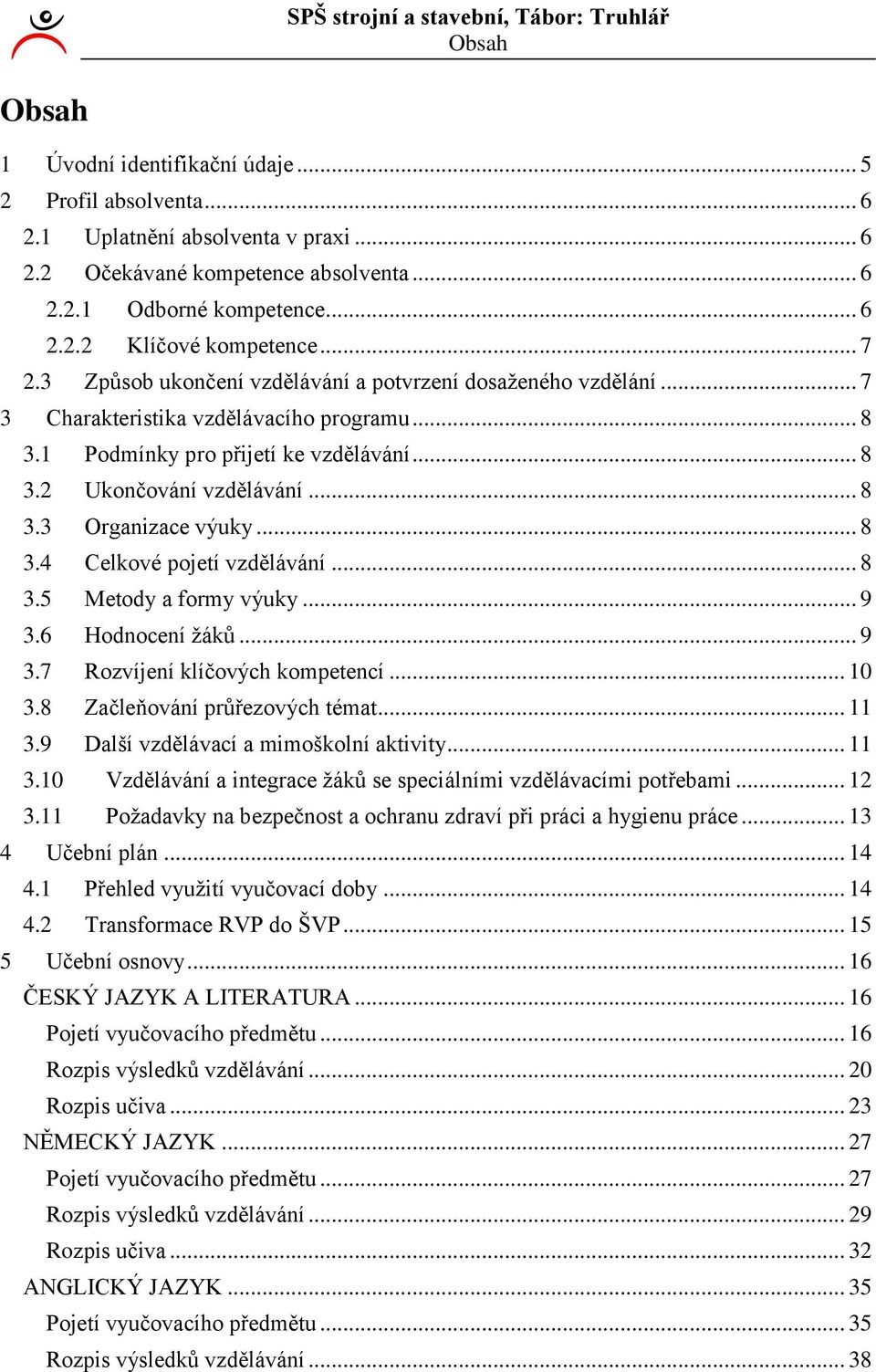 .. 8.5 Metody a formy výuky... 9.6 Hodnocení žáků... 9.7 Rozvíjení klíčových kompetencí... 0.8 Začleňování průřezových témat....9 Další vzdělávací a mimoškolní aktivity.