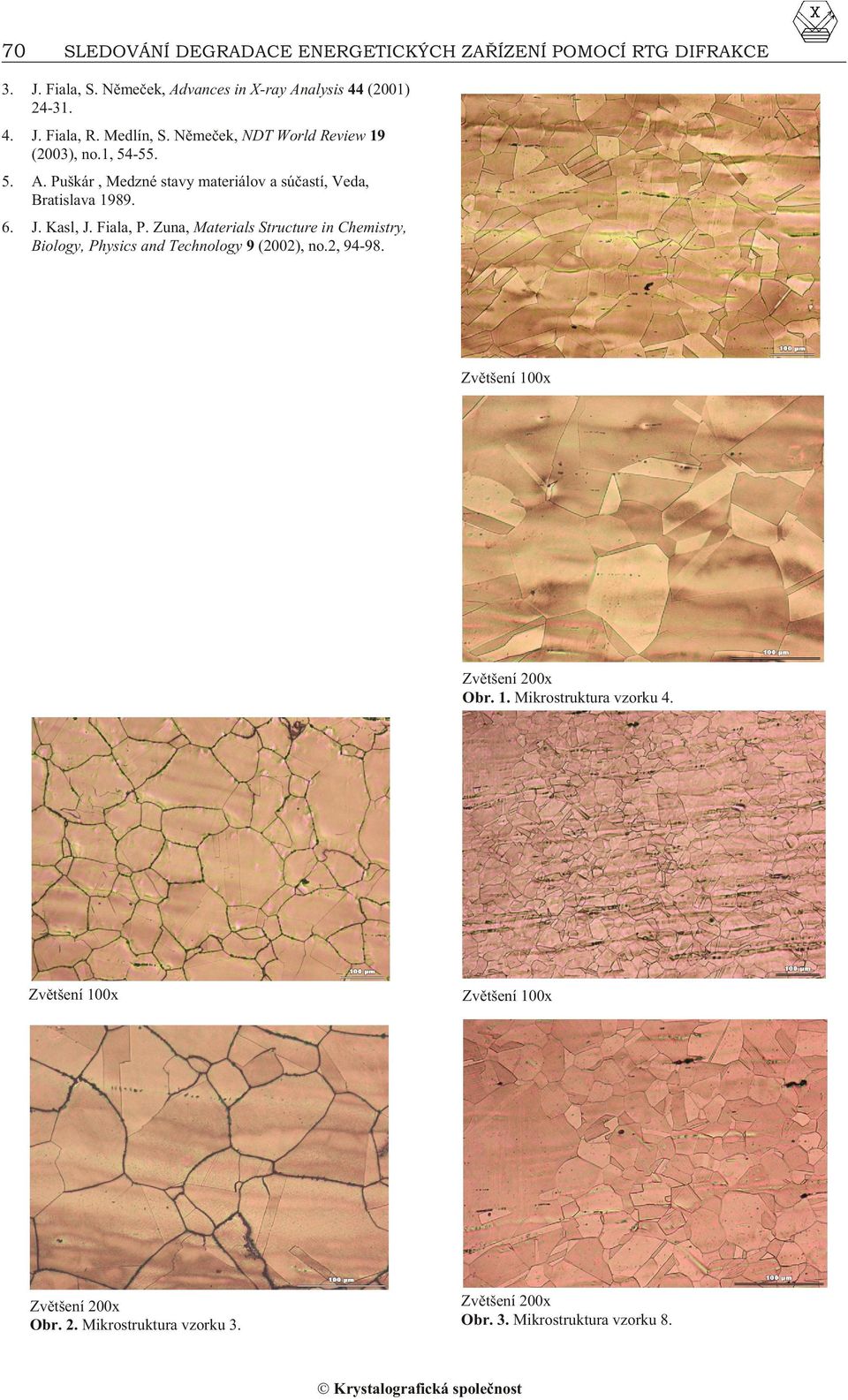 6. J. Kasl, J. Fiala, P. Zuna, Materials Structure in Chemistry, Biology, Physics and Technology 9 (2002), no.2, 94-98. Obr. 1.