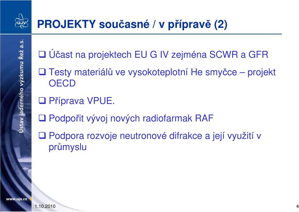 projekt OECD Příprava VPUE.