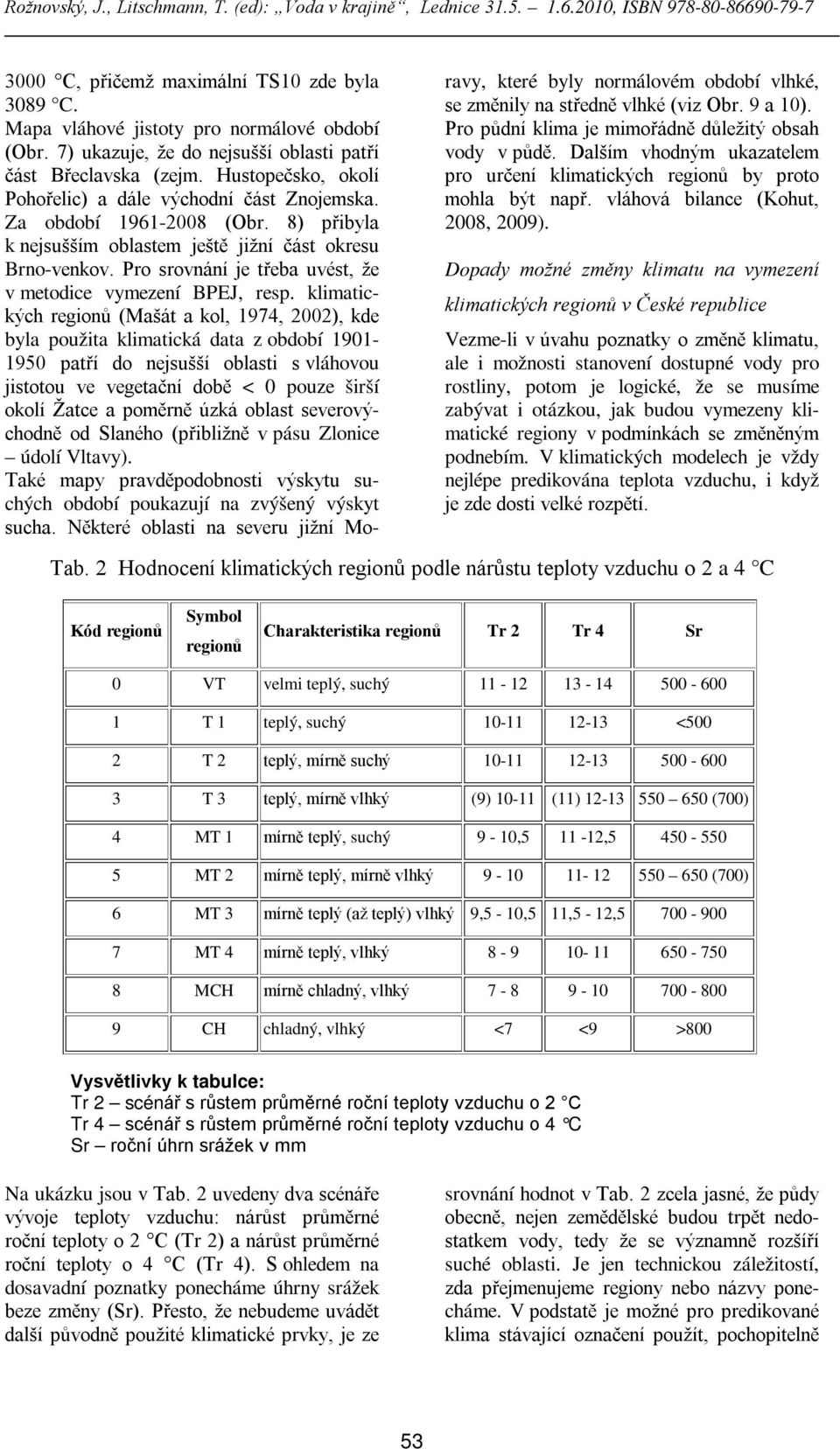 Pro srovnání je třeba uvést, že v metodice vymezení BPEJ, resp.