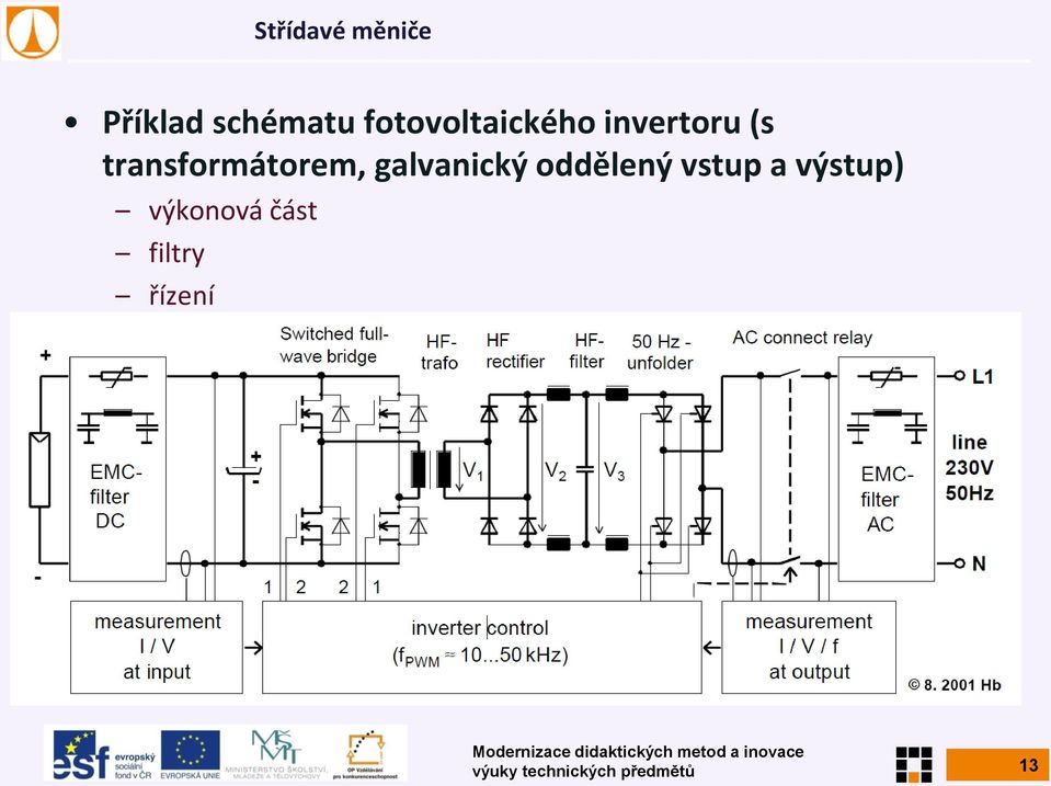 transformátorem, galvanický oddělený vstup