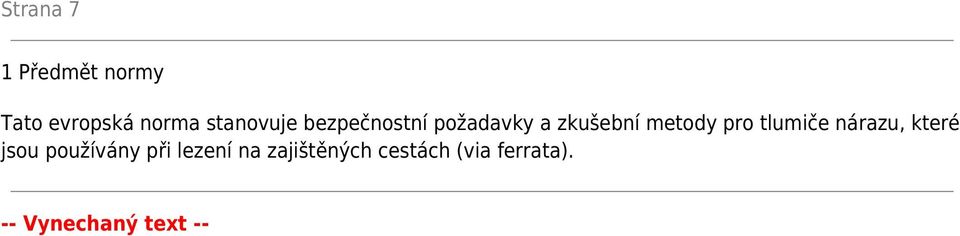 pro tlumiče nárazu, které jsou používány při lezení