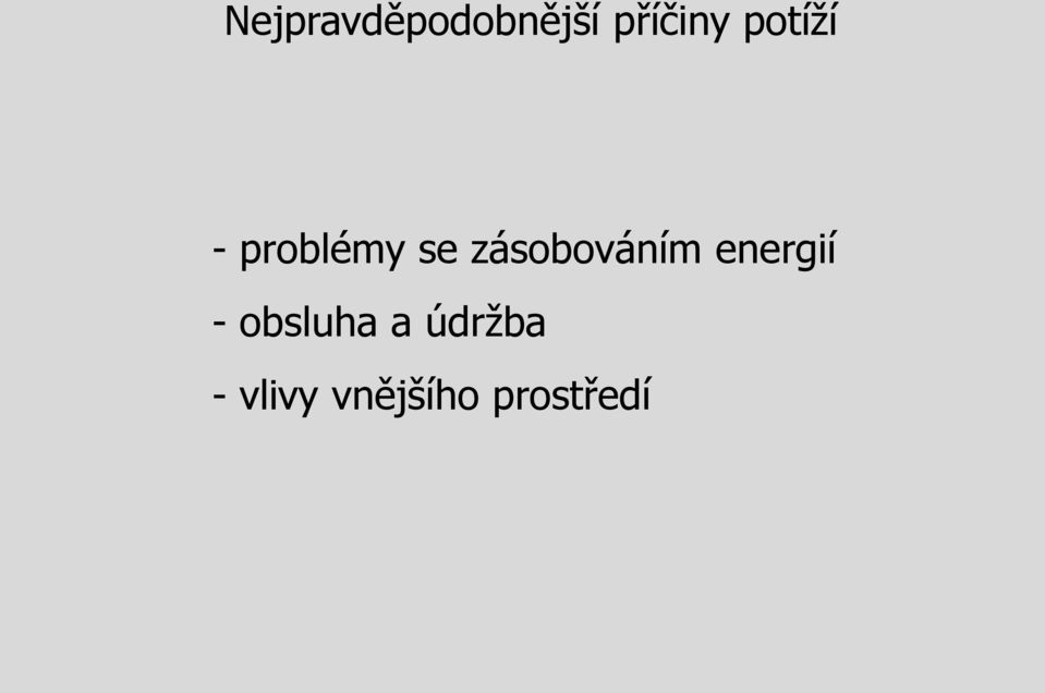 zásobováním energií -