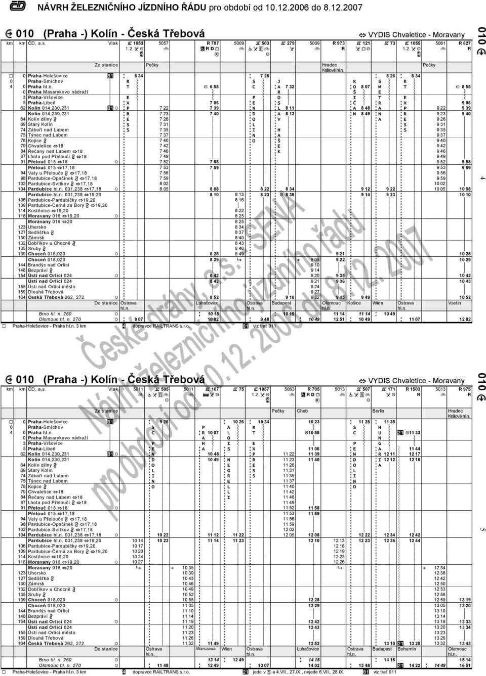 Vlak I 1053 _ K 5057 R 707 ~ x ^ 5009 J 503 a _ G K H 279 _ 5009 R 973 h VDIS Chvaletie - Moravany H 121 _ ^ K H 73 I 1055 _ K Ze stanie Pečky Hrade Pečky Králové 1 0 Praha-Holešovie +# z zz 6 34 zz