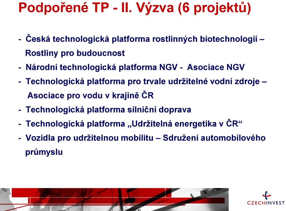 Národní technologická platforma NGV - Asociace NGV - Technologická platforma pro trvale udržitelné vodní