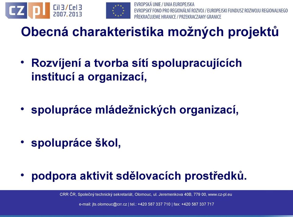 organizací, spolupráce mládežnických organizací,