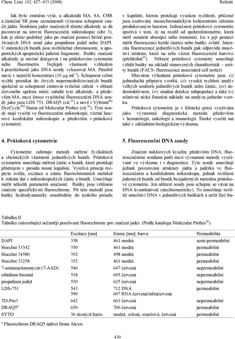 3), kde je obraz podobný jako po značení pomocí běžně používaných DNA sond jako propidium jodid nebo DAPI.