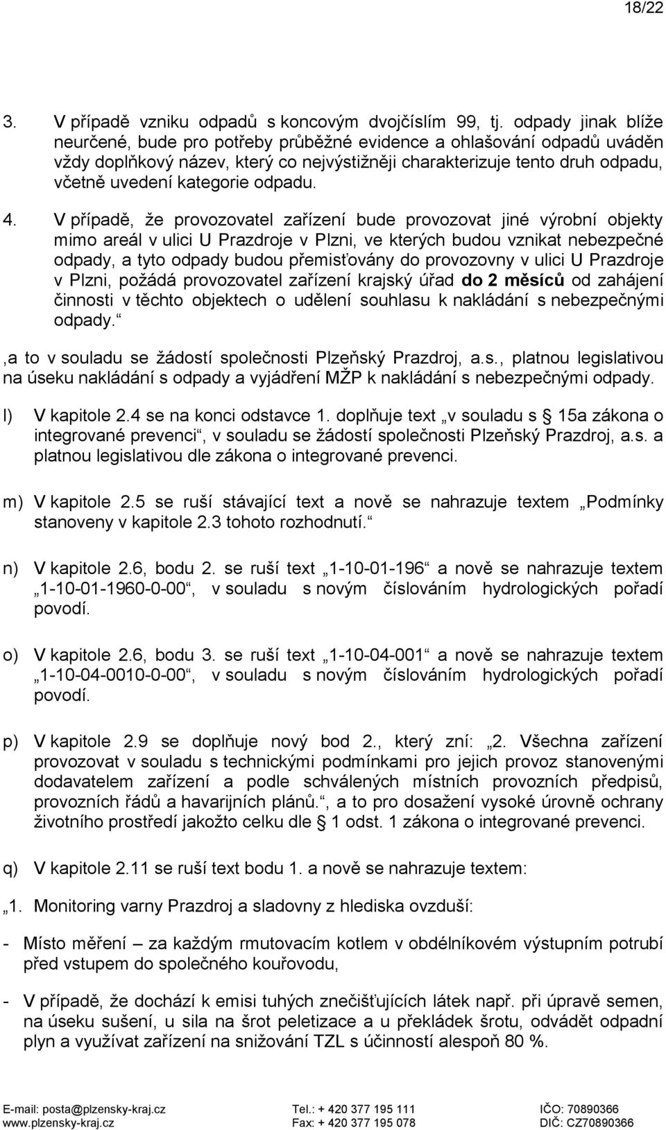 odpadu. 4.