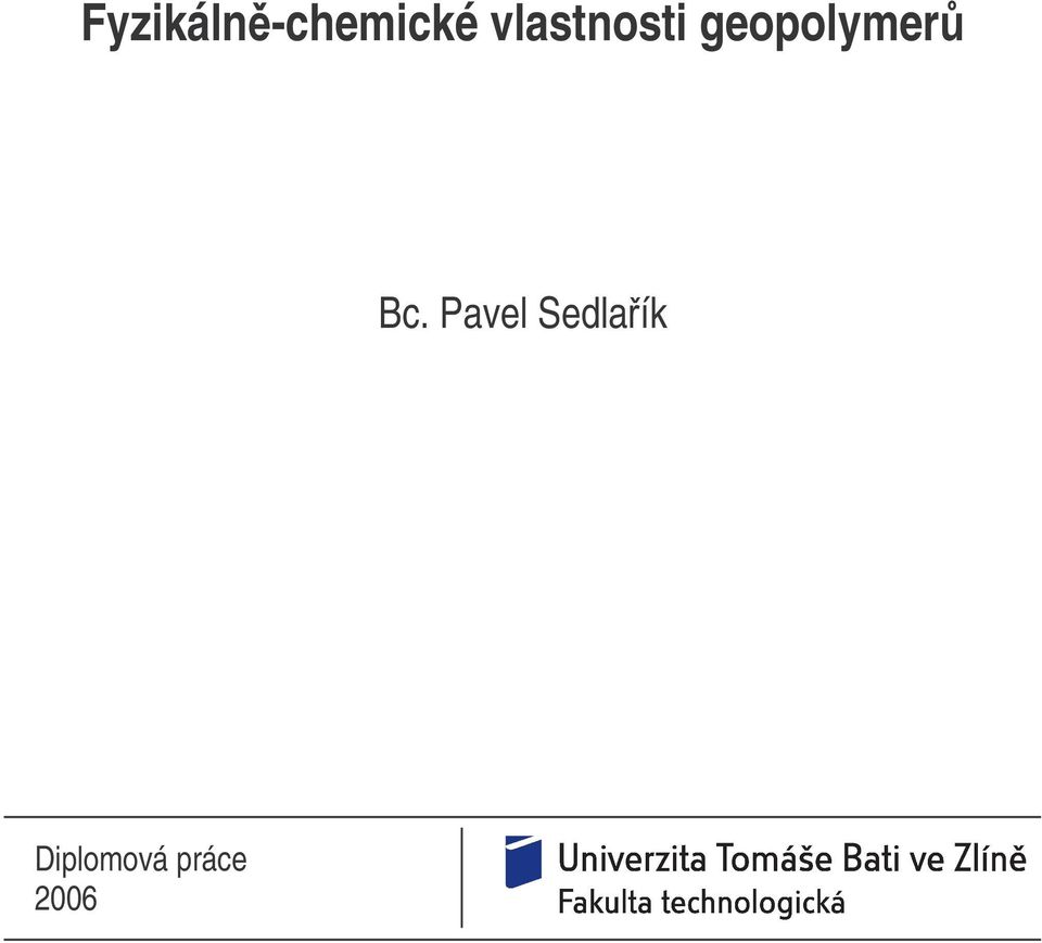 geopolymer Bc.