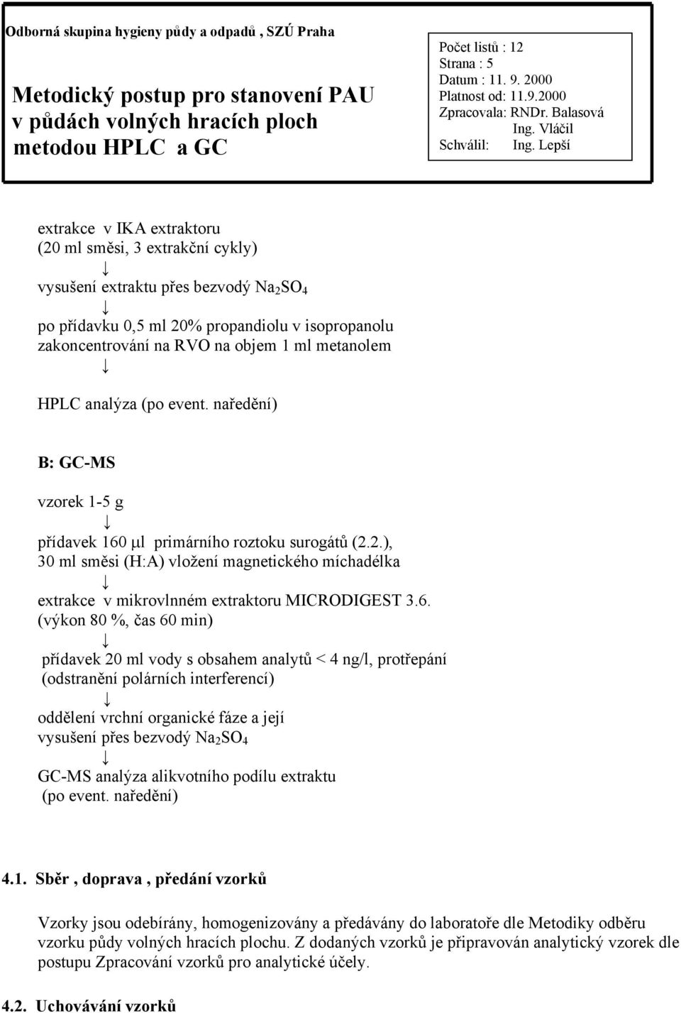 2.), 30 ml směsi (H:A) vložení magnetického míchadélka extrakce v mikrovlnném extraktoru MICRODIGEST 3.6.