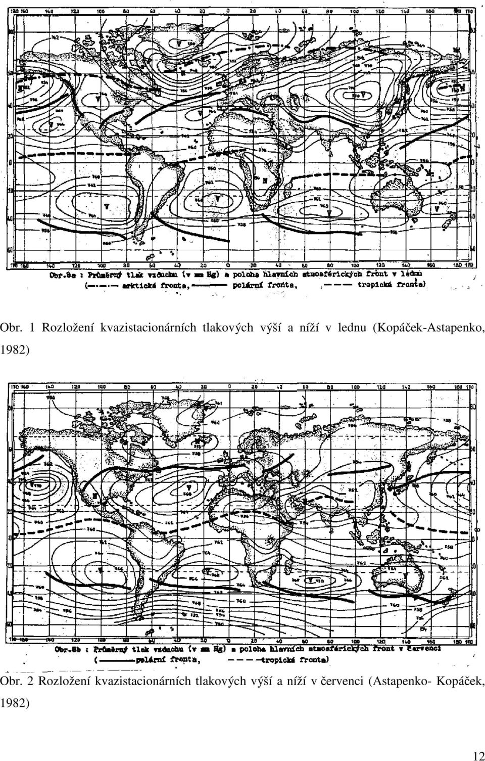 Obr. 2 Rozložení kvazistacionárních tlakových