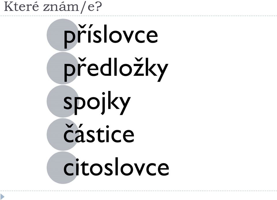 předložky