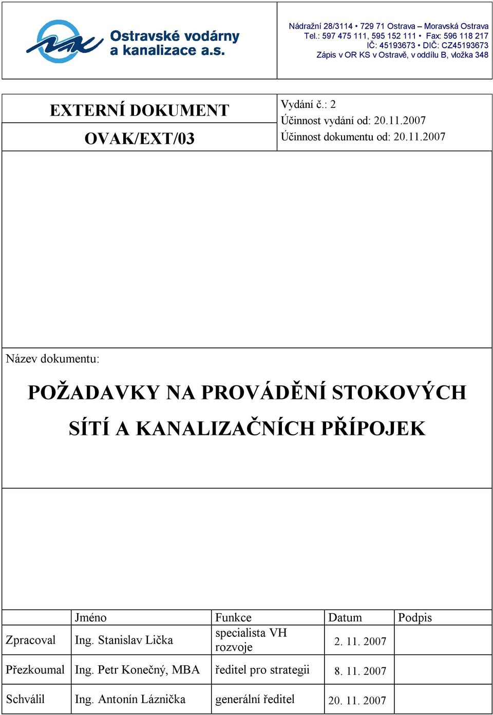 Účinnost vydání od: 20.11.