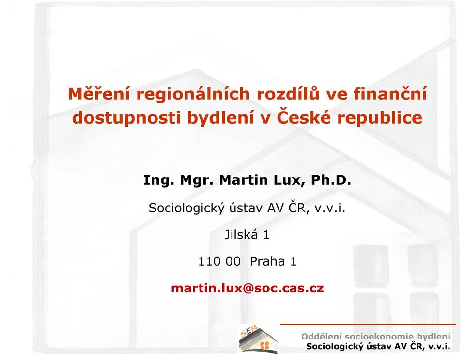Mgr. Martin Lux, Ph.D.