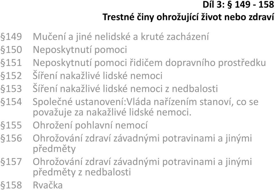 154 Společné ustanovení:vláda nařízením stanoví, co se považuje za nakažlivé lidské nemoci.