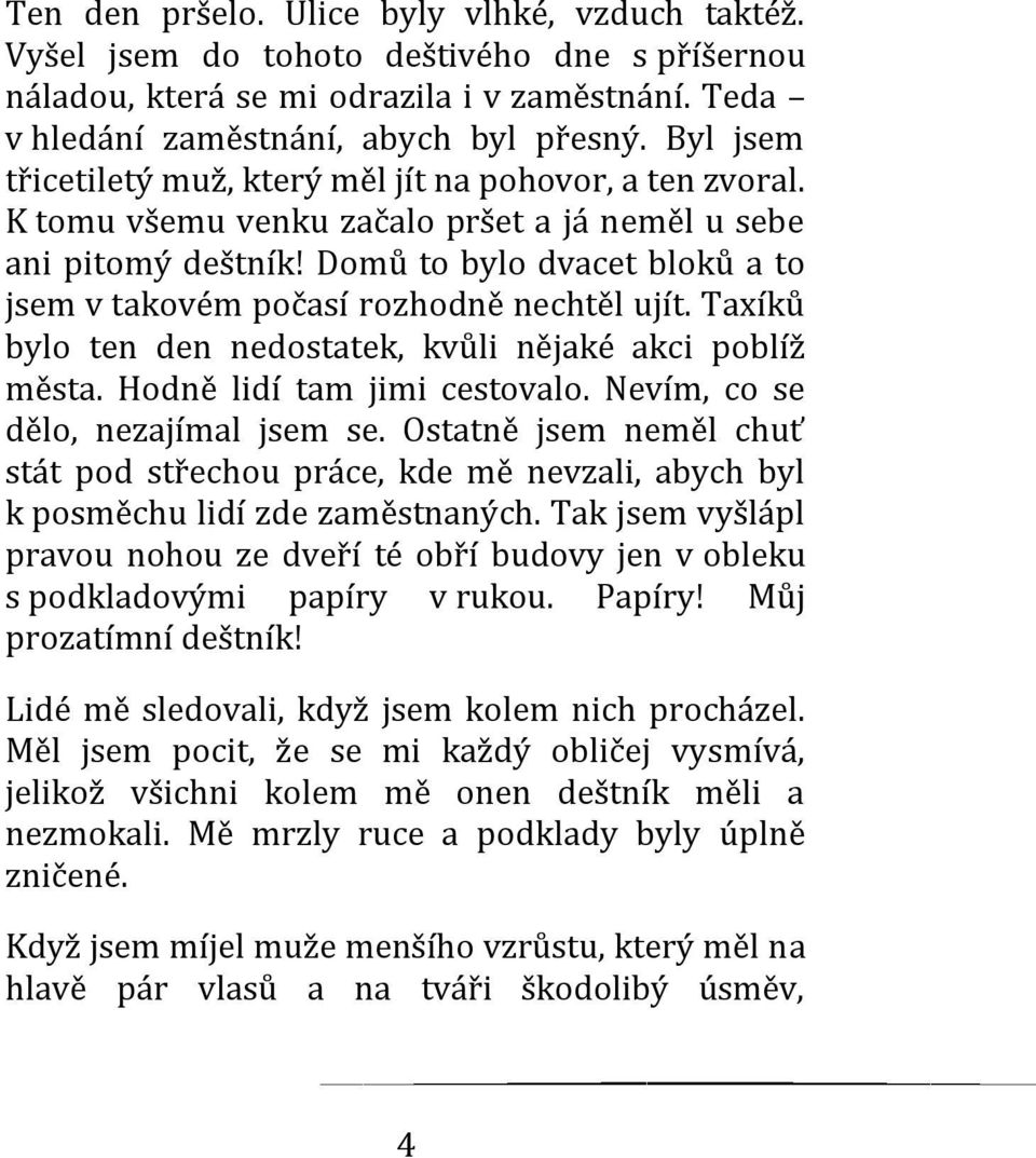 Domů to bylo dvacet bloků a to jsem v takovém počasí rozhodně nechtěl ujít. Taxíků bylo ten den nedostatek, kvůli nějaké akci poblíž města. Hodně lidí tam jimi cestovalo.