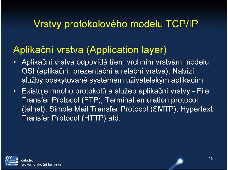 Nabízí služby poskytované systémem uživatelským aplikacím.