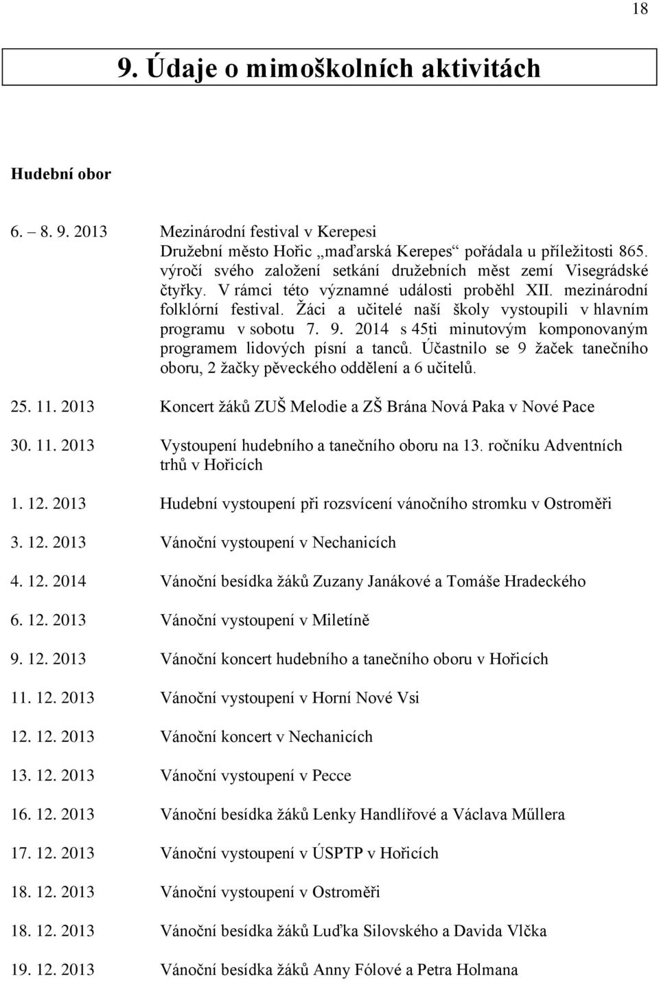 Žáci a učitelé naší školy vystoupili v hlavním programu v sobotu 7. 9. 2014 s 45ti minutovým komponovaným programem lidových písní a tanců.