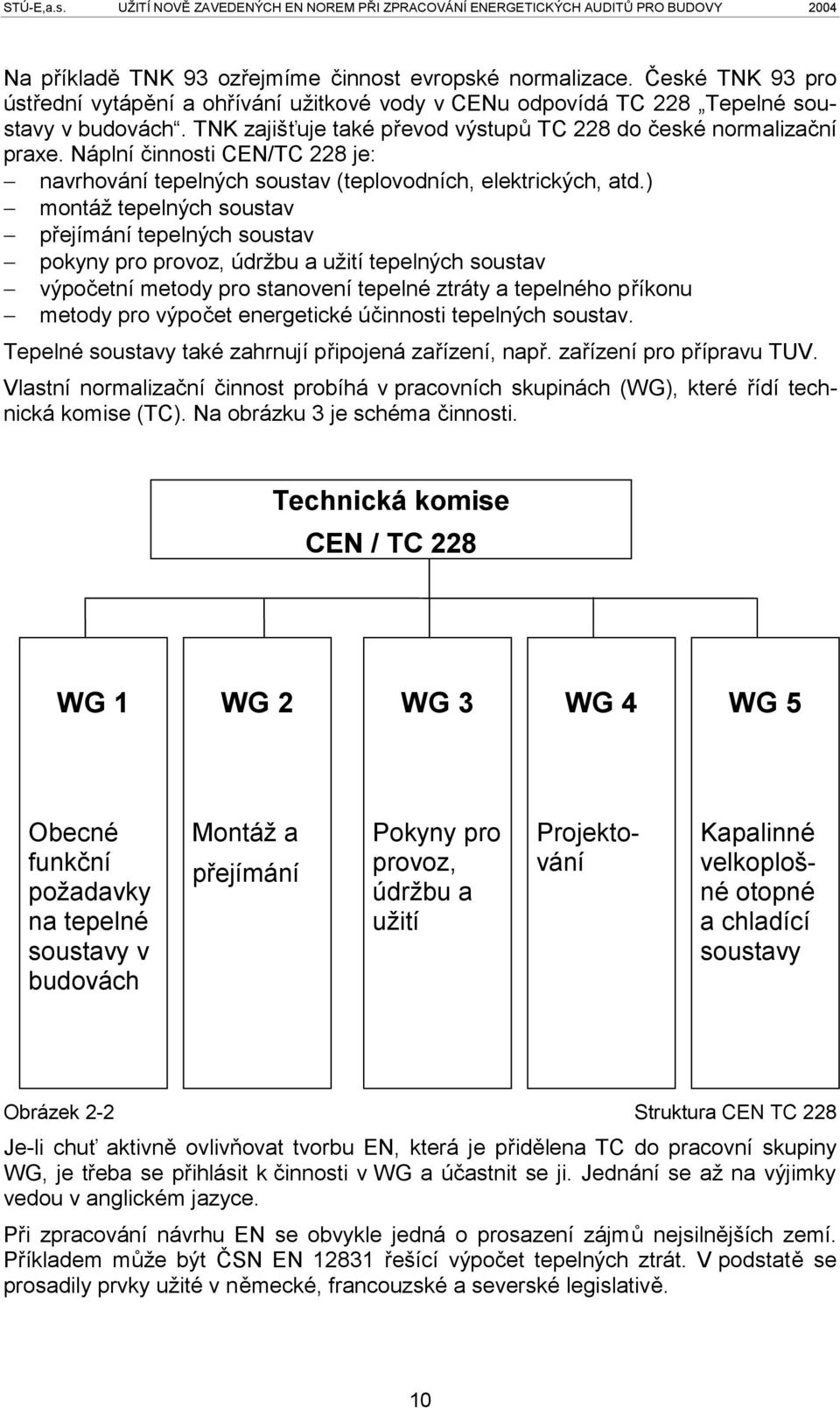 ) montáž tepelných soustav přejímání tepelných soustav pokyny pro provoz, údržbu a užití tepelných soustav výpočetní metody pro stanovení tepelné ztráty a tepelného příkonu metody pro výpočet