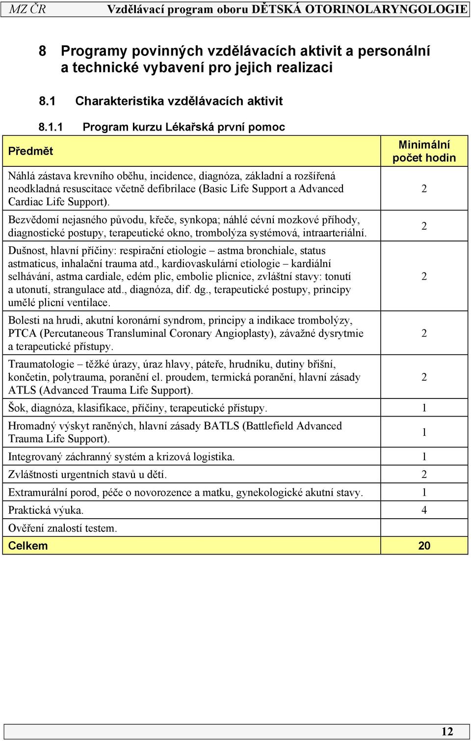 Support). Bezvědomí nejasného původu, křeče, synkopa; náhlé cévní mozkové příhody, diagnostické postupy, terapeutické okno, trombolýza systémová, intraarteriální.