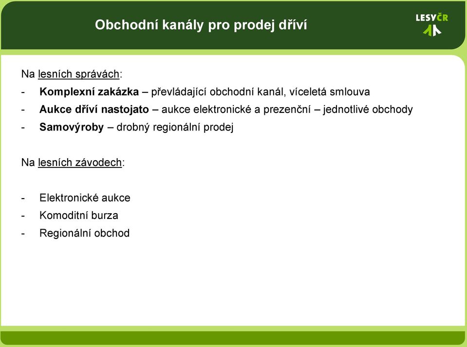 elektronické a prezenční jednotlivé obchody - Samovýroby drobný regionální