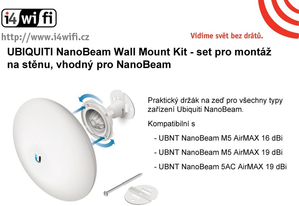zařízení Ubiquiti NanoBeam.