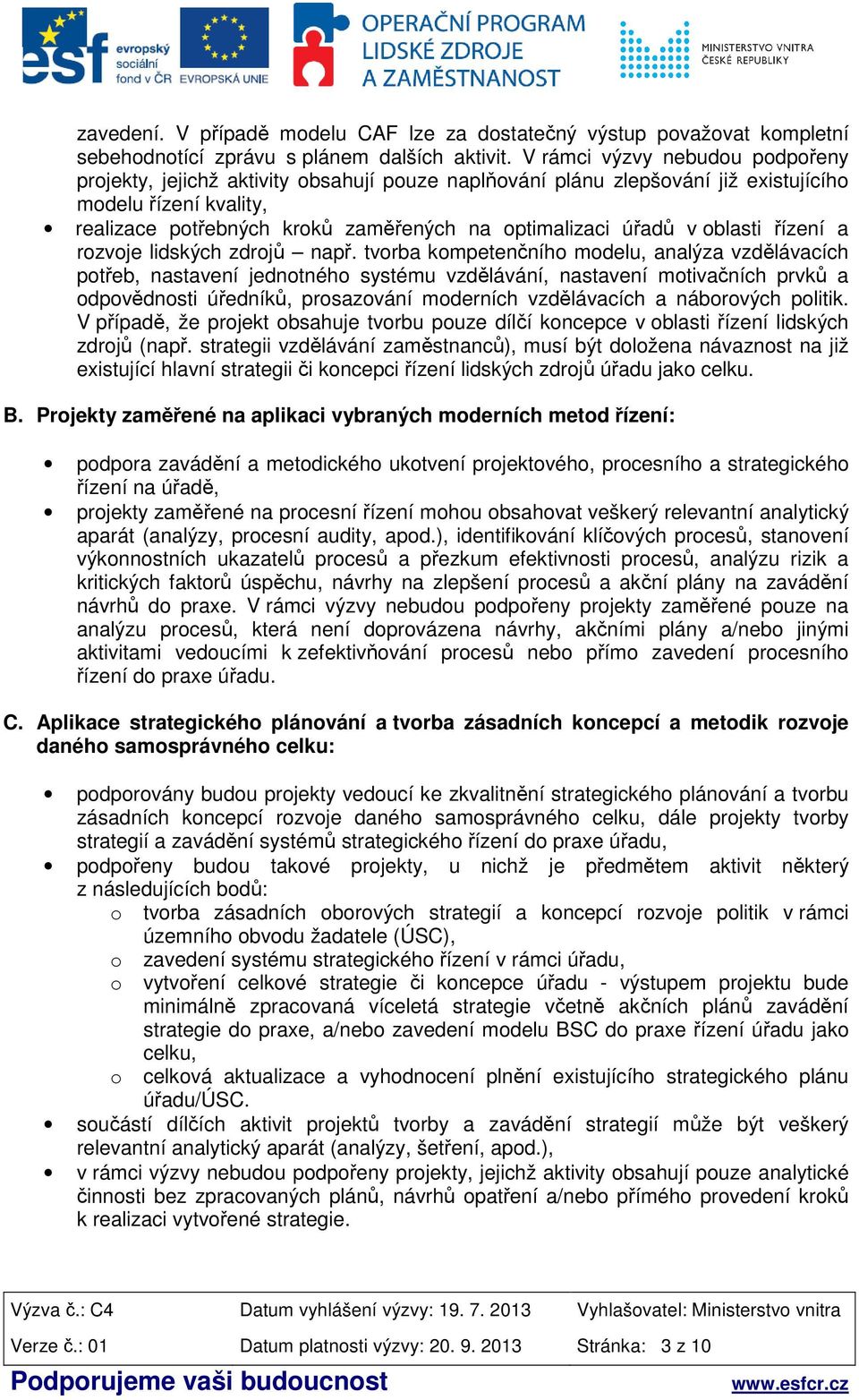 úřadů v oblasti řízení a rozvoje lidských zdrojů např.