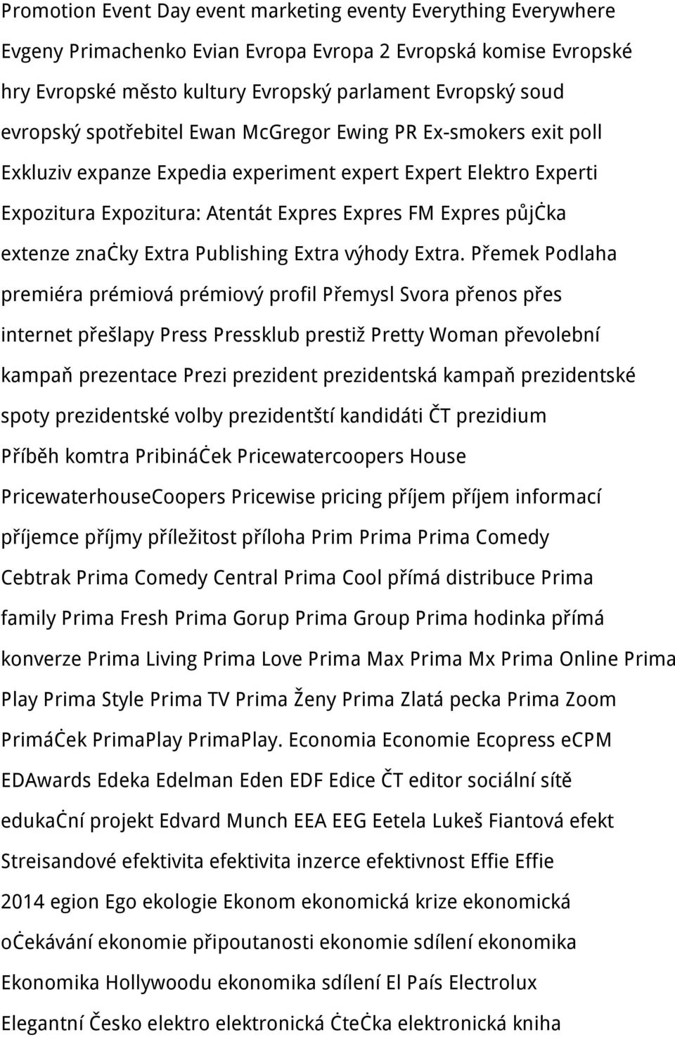 Extra Publishing Extra výhody Extra.