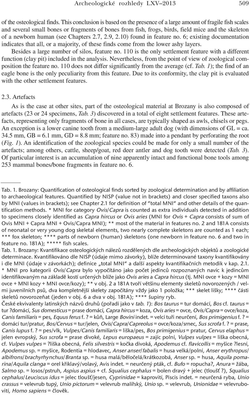 (see Chapters 2.7, 2.9, 2.10) found in feature no. 6; existing documentation indicates that all, or a majority, of these finds come from the lower ashy layers.