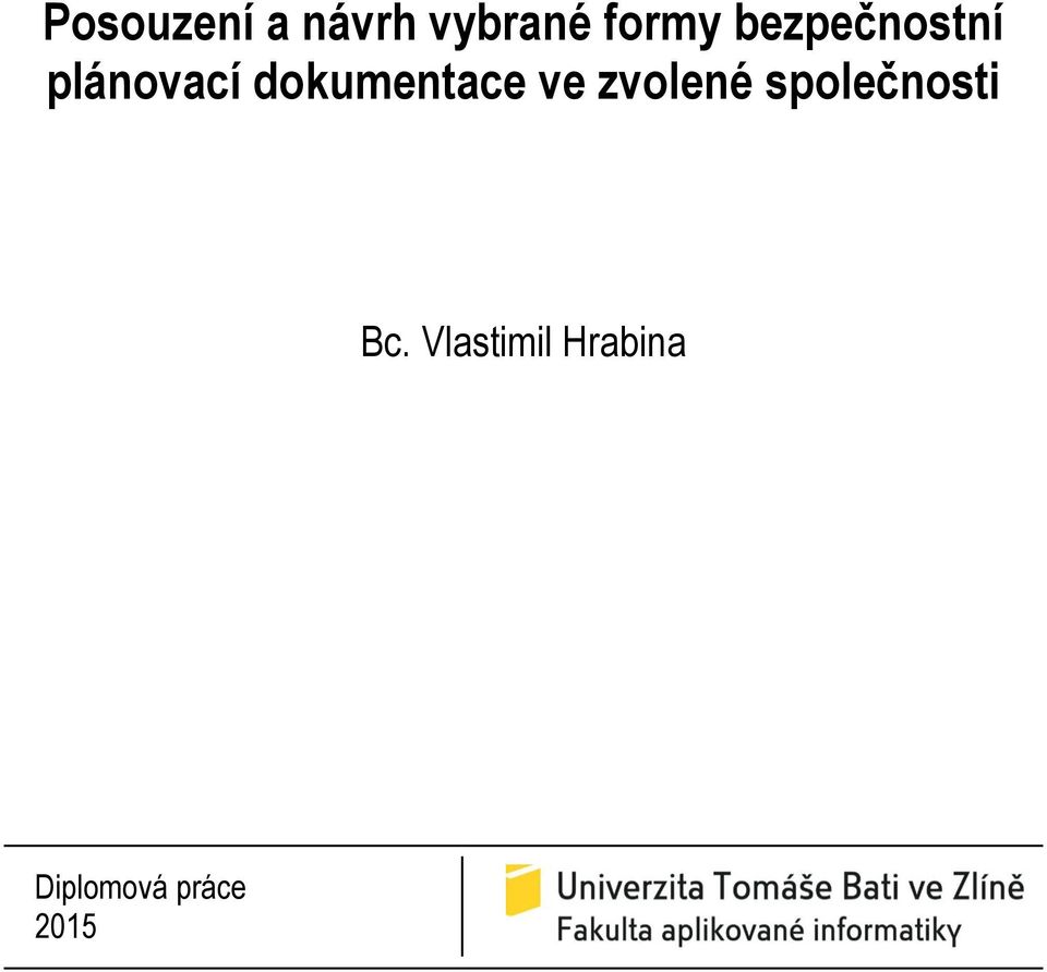 dokumentace ve zvolené