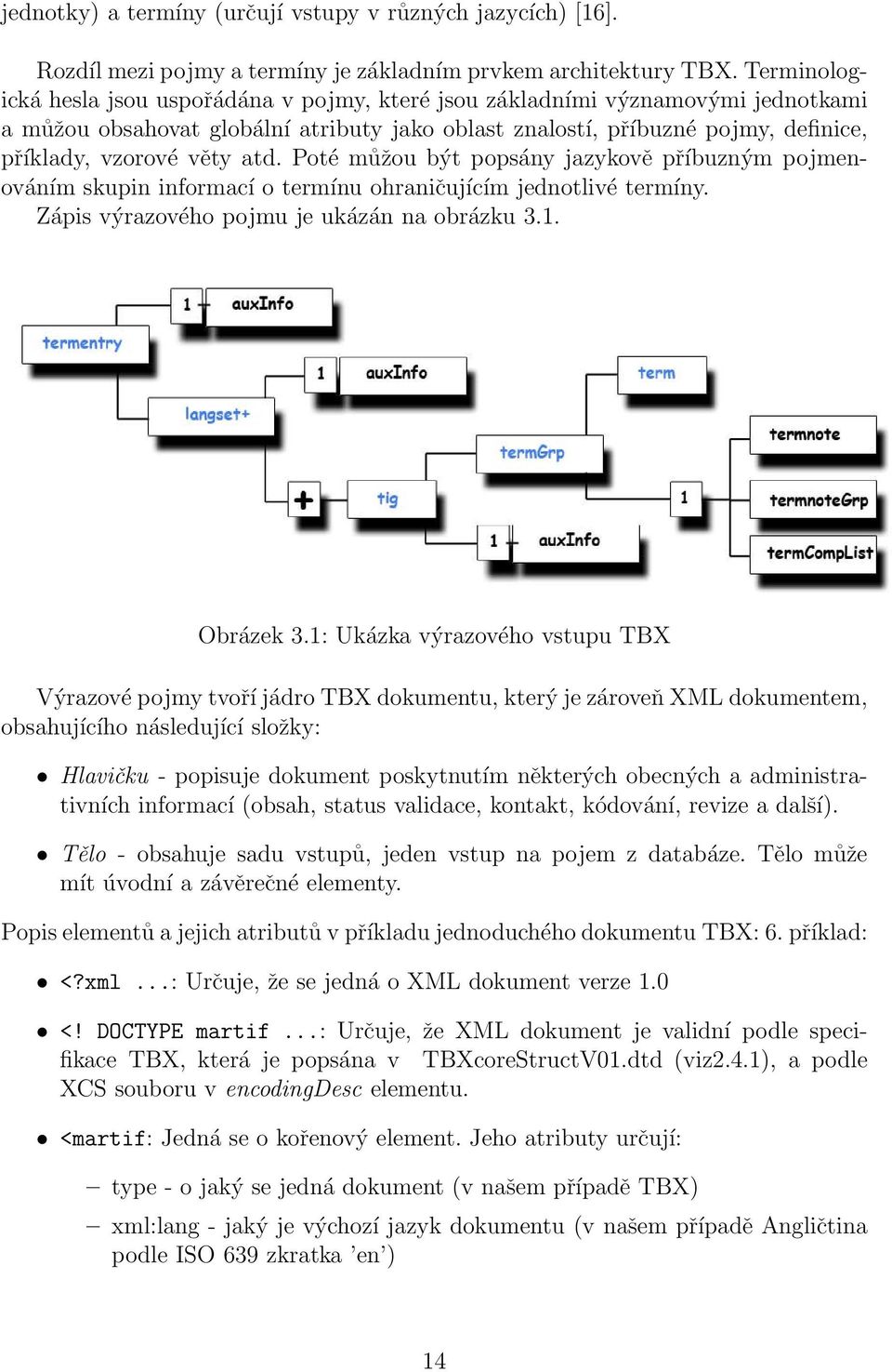 atd. Poté můžou být popsány jazykově příbuzným pojmenováním skupin informací o termínu ohraničujícím jednotlivé termíny. Zápis výrazového pojmu je ukázán na obrázku 3.1. Obrázek 3.