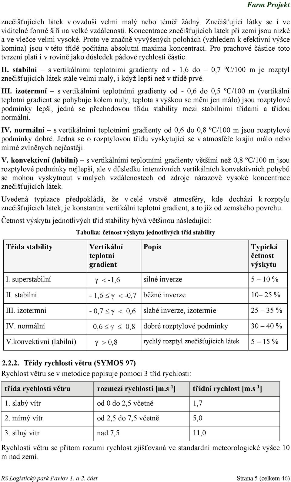 Proto ve značně vyvýšených polohách (vzhledem k efektivní výšce komína) jsou v této třídě počítána absolutní maxima koncentrací.