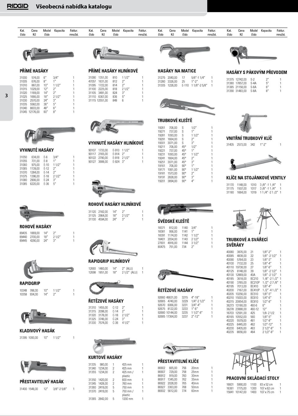 31115 12551,00 848 6 1 HASÁKY NA MATICE 31275 2040,00 17 5/8-1 1/4 1 31280 3326,00 25 1-2 1 31305 1226,00 E-110 1 1/8-2 5/8 1 HASÁKY S PÁKOVÝM PŘEVODEM 31375 12742,00 S-2 2 1 31380 17857,00 S-4A 5 1