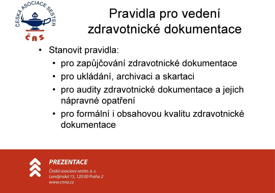 a skartaci pro audity zdravotnické dokumentace a jejich nápravné