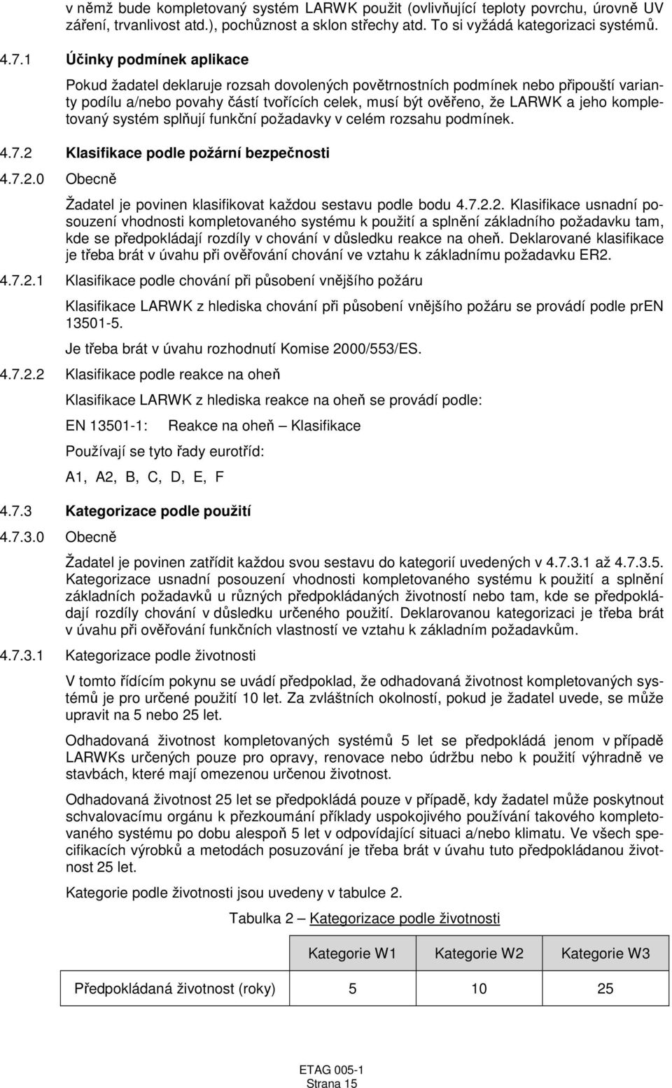 kompletovaný systém splňují funkční požadavky v celém rozsahu podmínek. 4.7.2 