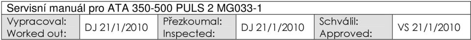 21/1/2010 DJ 21/1/2010 Worked out: