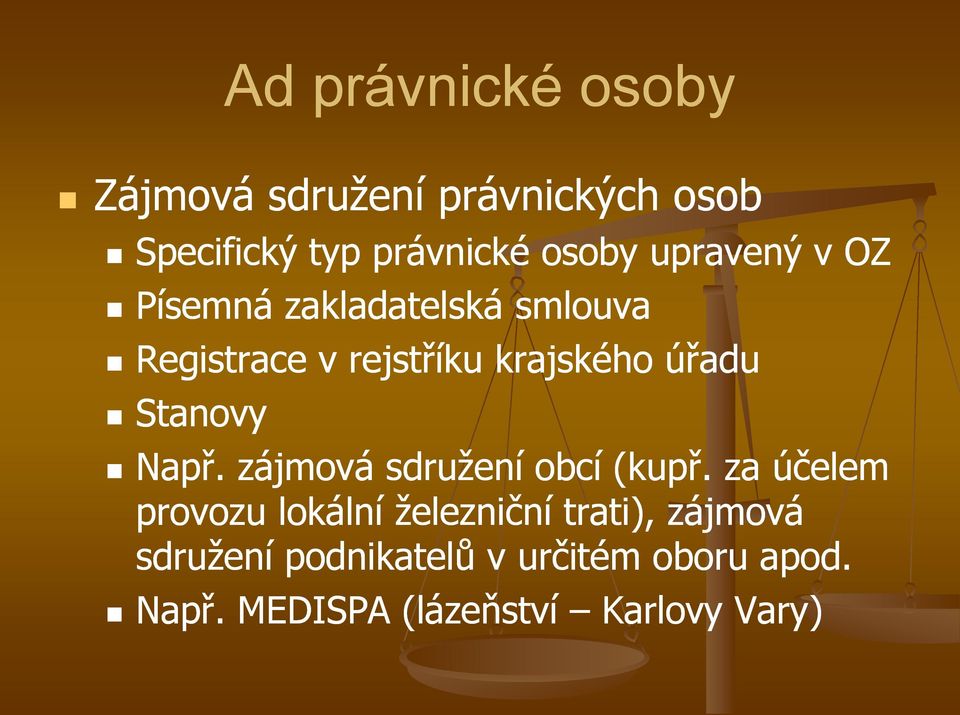 Stanovy Např. zájmová sdružení obcí (kupř.