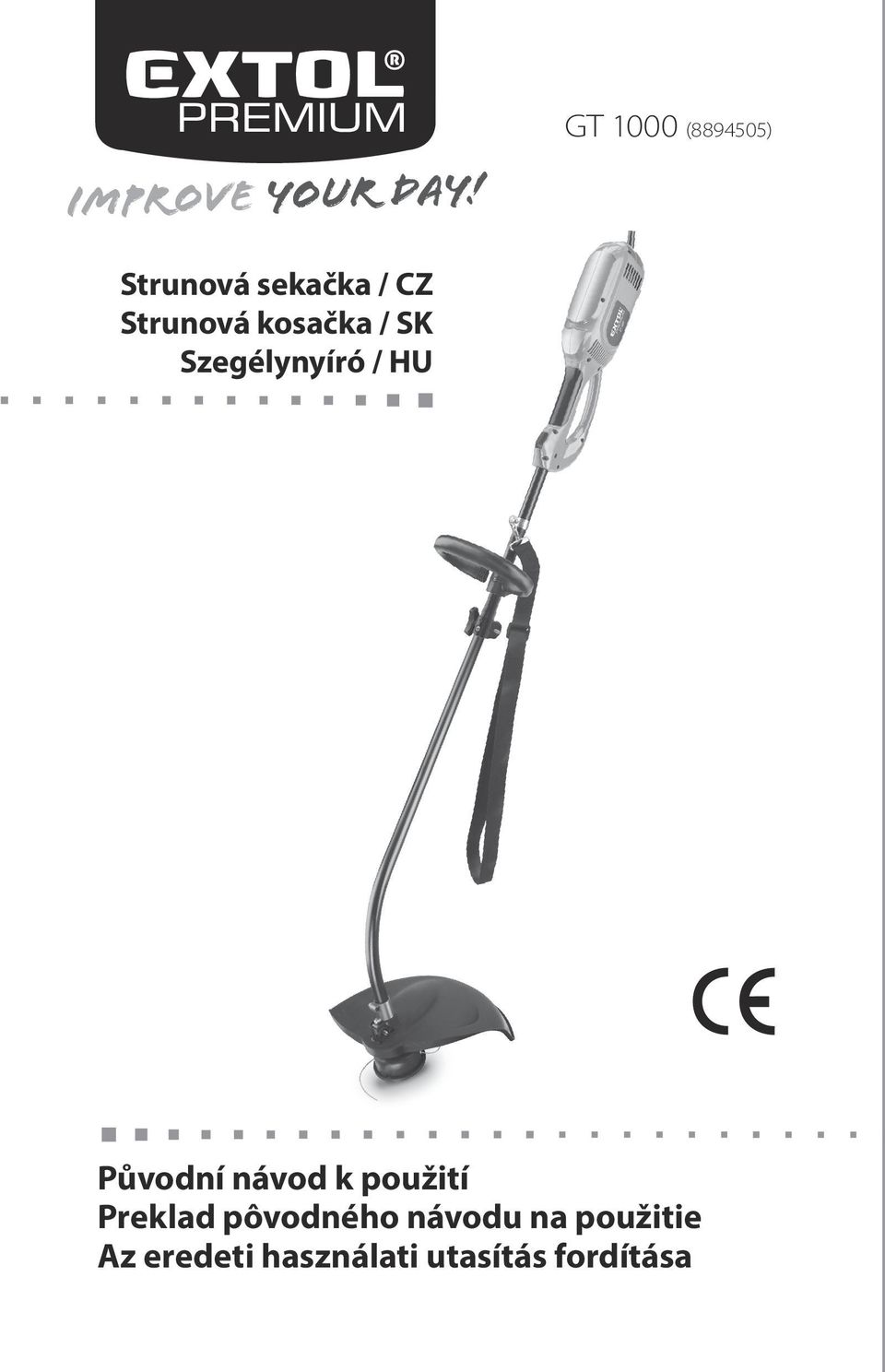 kosačka / Szegélynyíró / Původní návod k