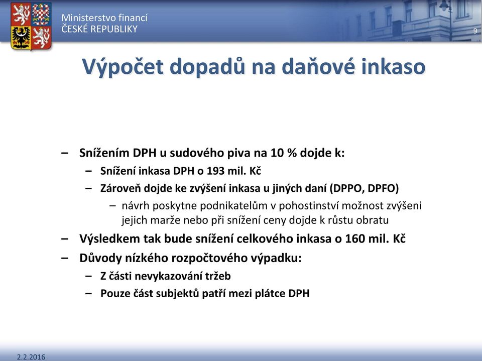 zvýšeni jejich marže nebo při snížení ceny dojde k růstu obratu Výsledkem tak bude snížení celkového inkasa o