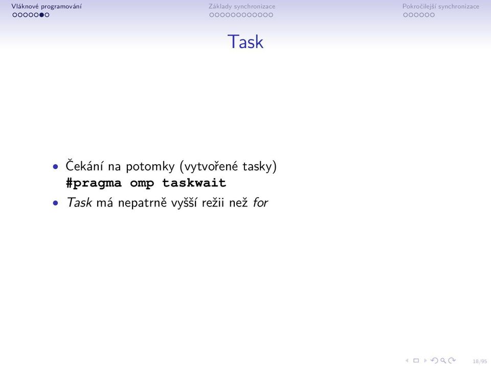 omp taskwait Task má