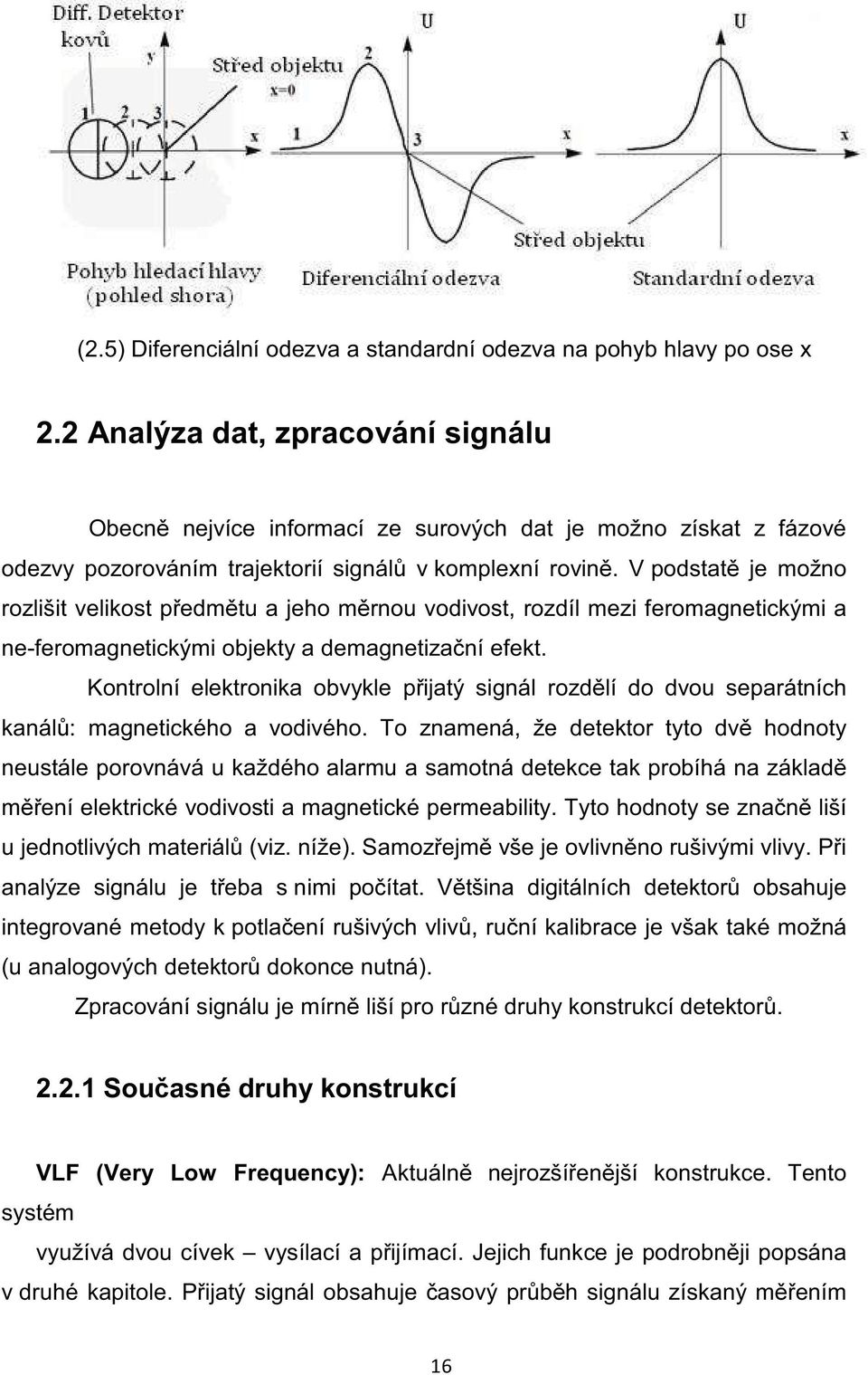 V podstatě je možno rozlišit velikost předmětu a jeho měrnou vodivost, rozdíl mezi feromagnetickými a ne-feromagnetickými objekty a demagnetizační efekt.