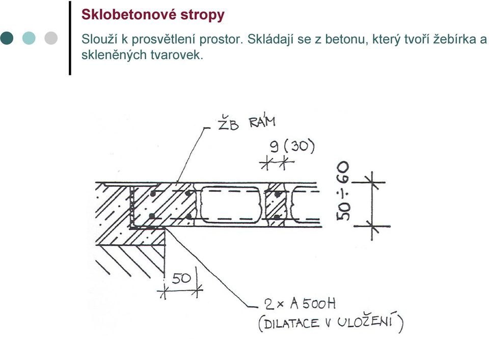 Skládají se z betonu, který