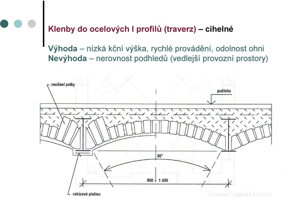 provádění, odolnost ohni Nevýhoda